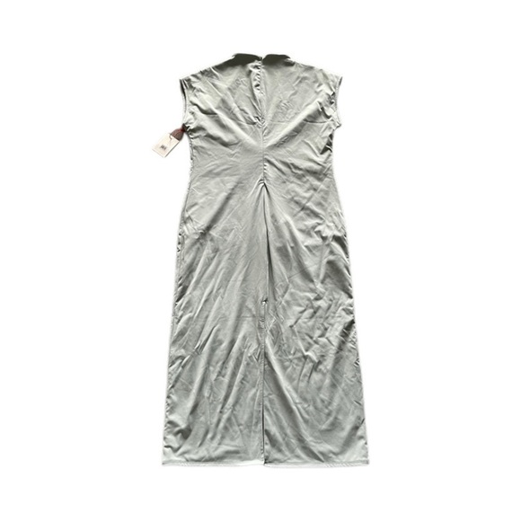 Smooth Edit Funnel Neck Midi Dress Open Edit Teal Pond Women’s Large NWT - Picture 5 of 15